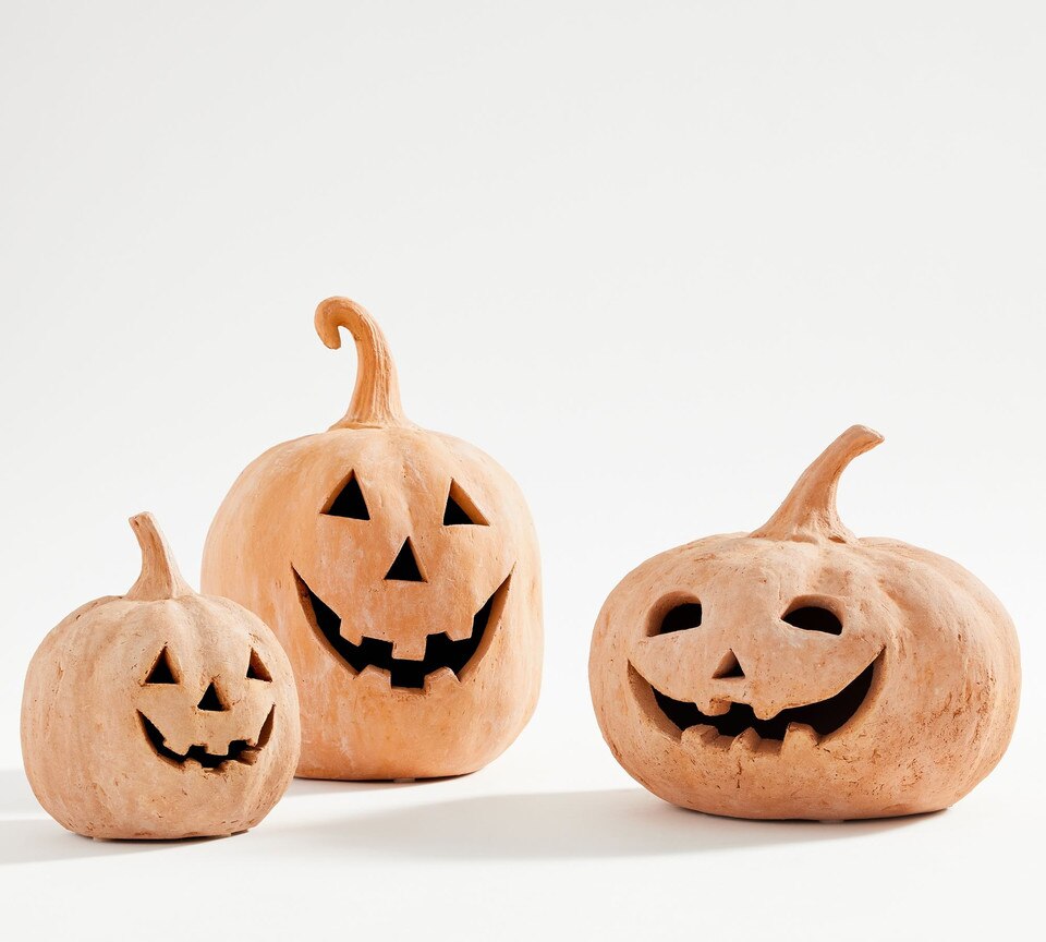 Handmade Terracotta Jack O' Lantern